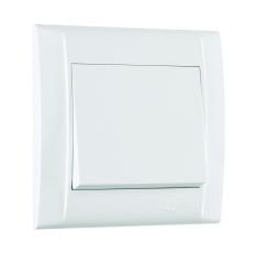 DEFNE BEYAZ ÜÇLÜ ANAHTAR TEK TUŞLU (1+3)