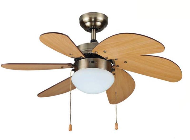 L36009 Antik Ahşap Tavan Vantilatörü