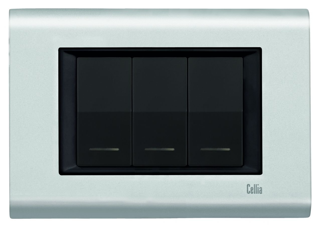 CELLİA MODÜLER MAT KROM / SİYAH