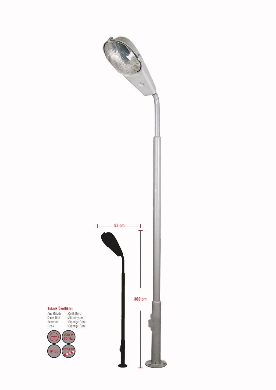 NY 8315 Park Bahçe Aydınlatma Direği