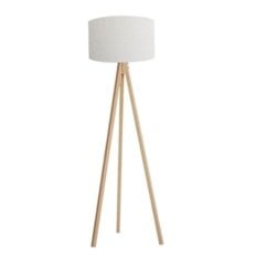 Beyaz Şapkalı Tripod Lambader