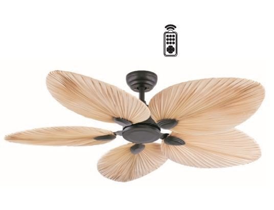 T52045 Kahverengi Palmiye Uzaktan Kumandalı Tavan Vantilatörü